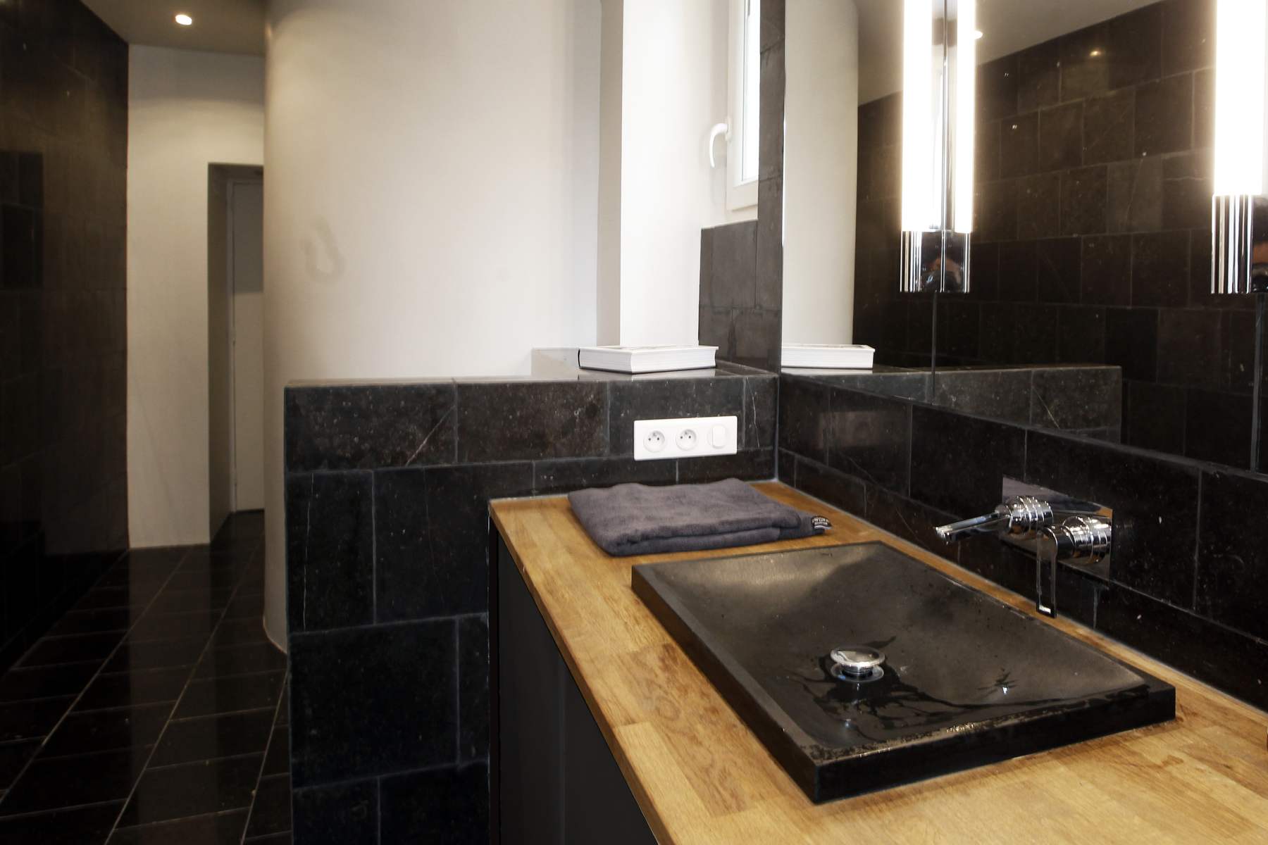 Détail d’aménagement de l’appartement Oasis à Paris