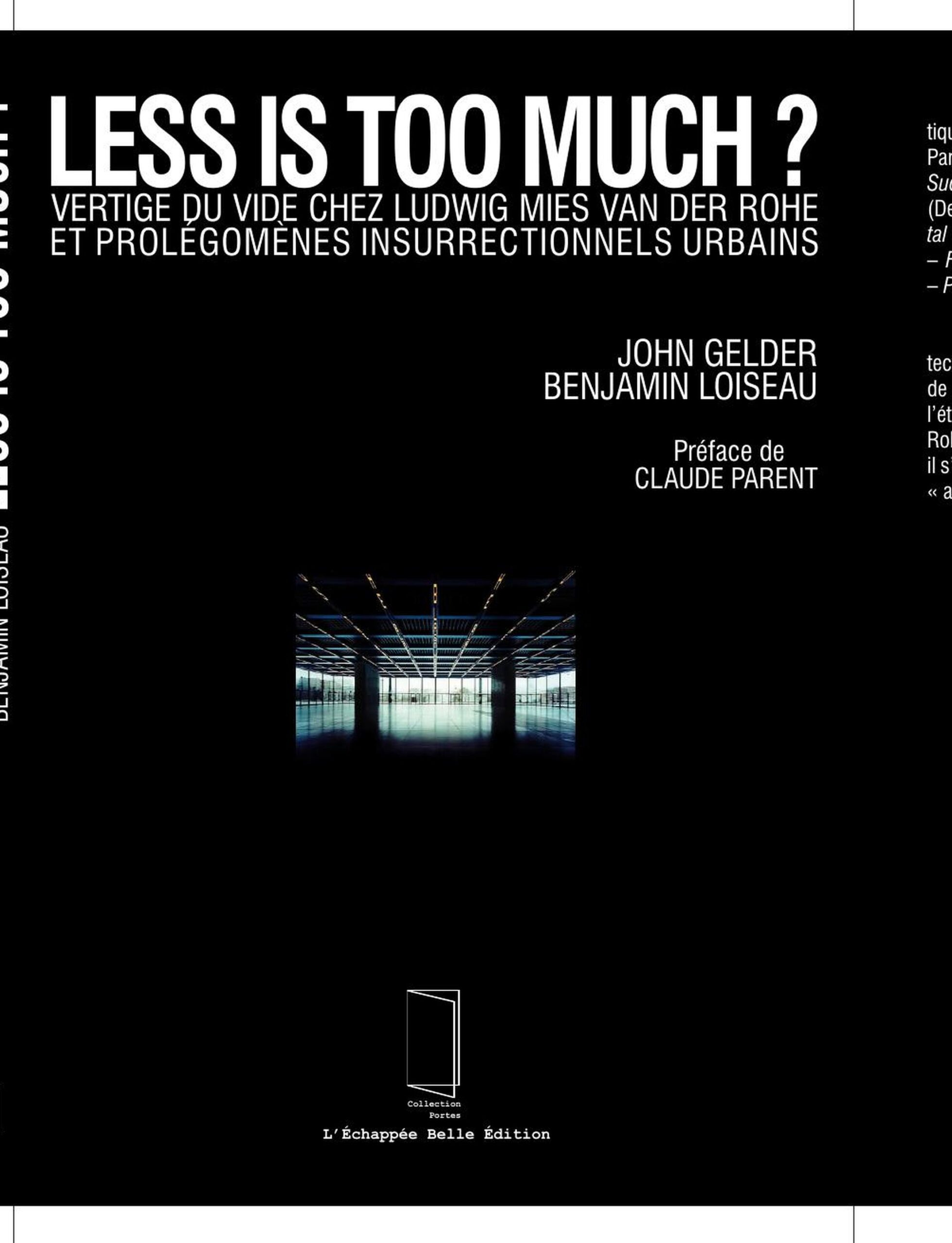 Le livre Less is too much ? en rayon