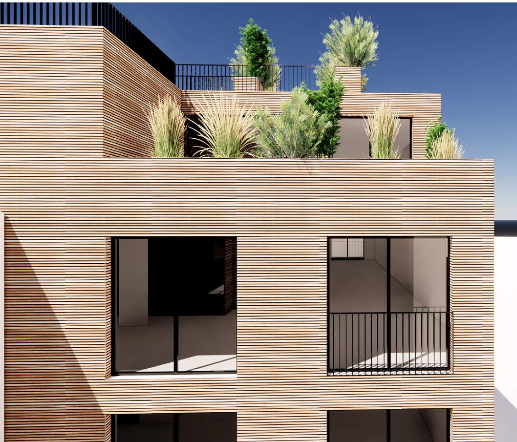 Façades du permis de construire des logements du 140 à Bezons
