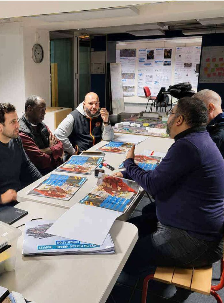 Atelier d’acteurs-chercheurs autour de la table, concertation du plateau urbain de Trappes
