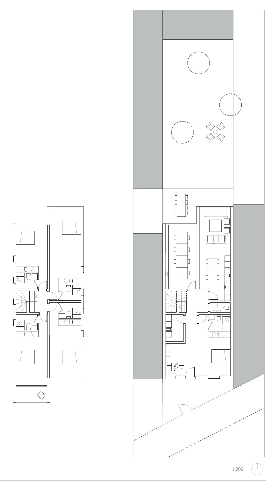 Plans de niveaux de l’habitat partagé Brook-Villiers