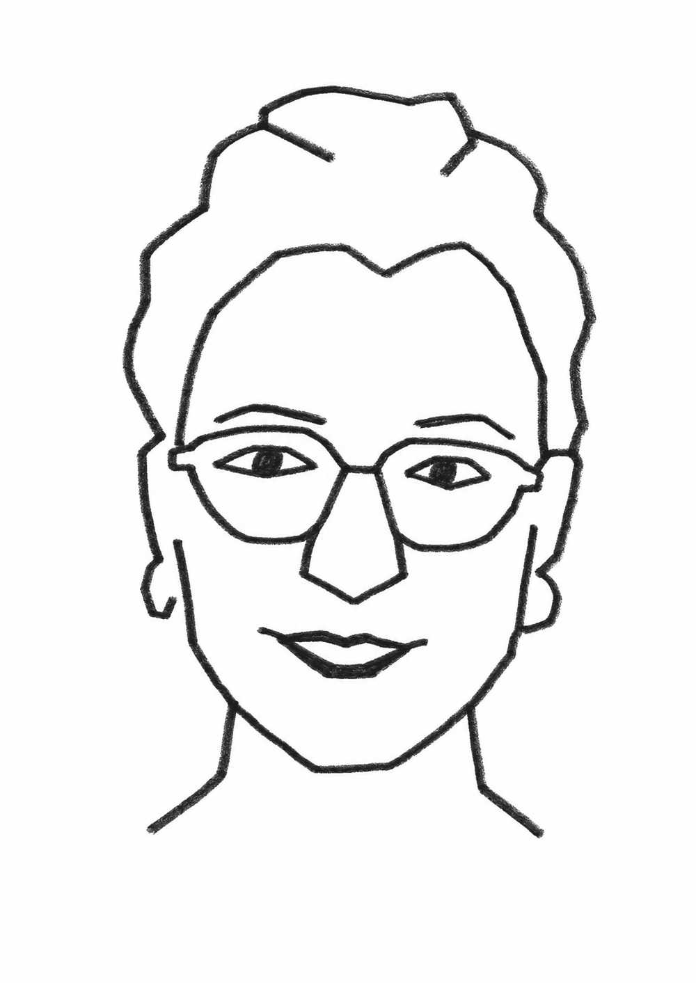 Portrait dessine de Clara Rousset