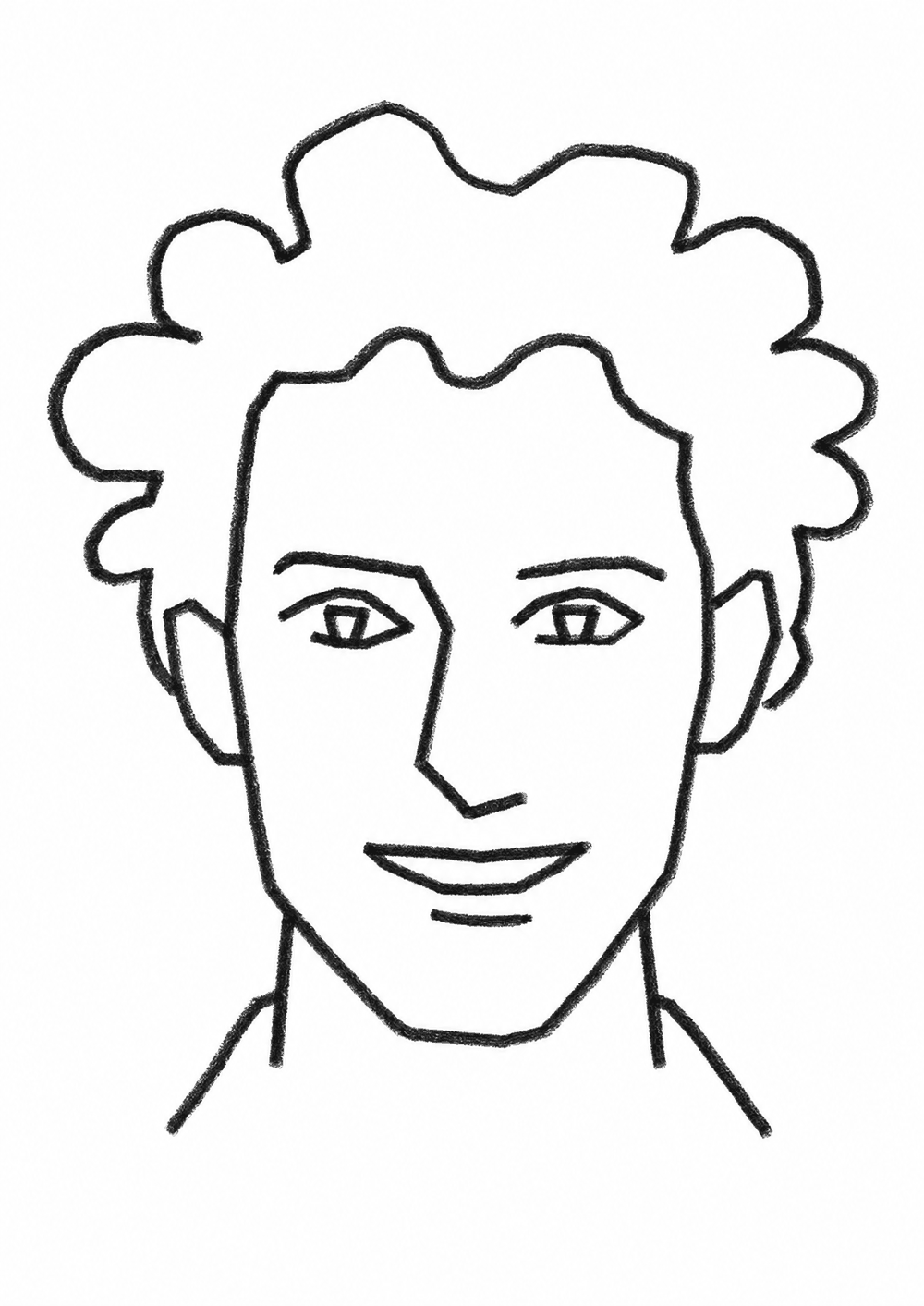 Portrait dessine de Gustavo Parra Rodriguez