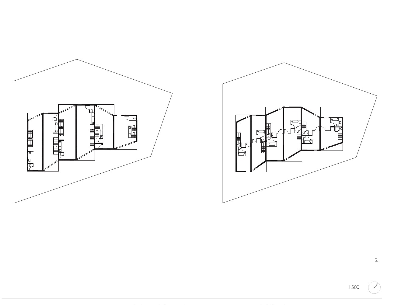 Plans de niveaux des Pilotis à Noisy-le-Grand