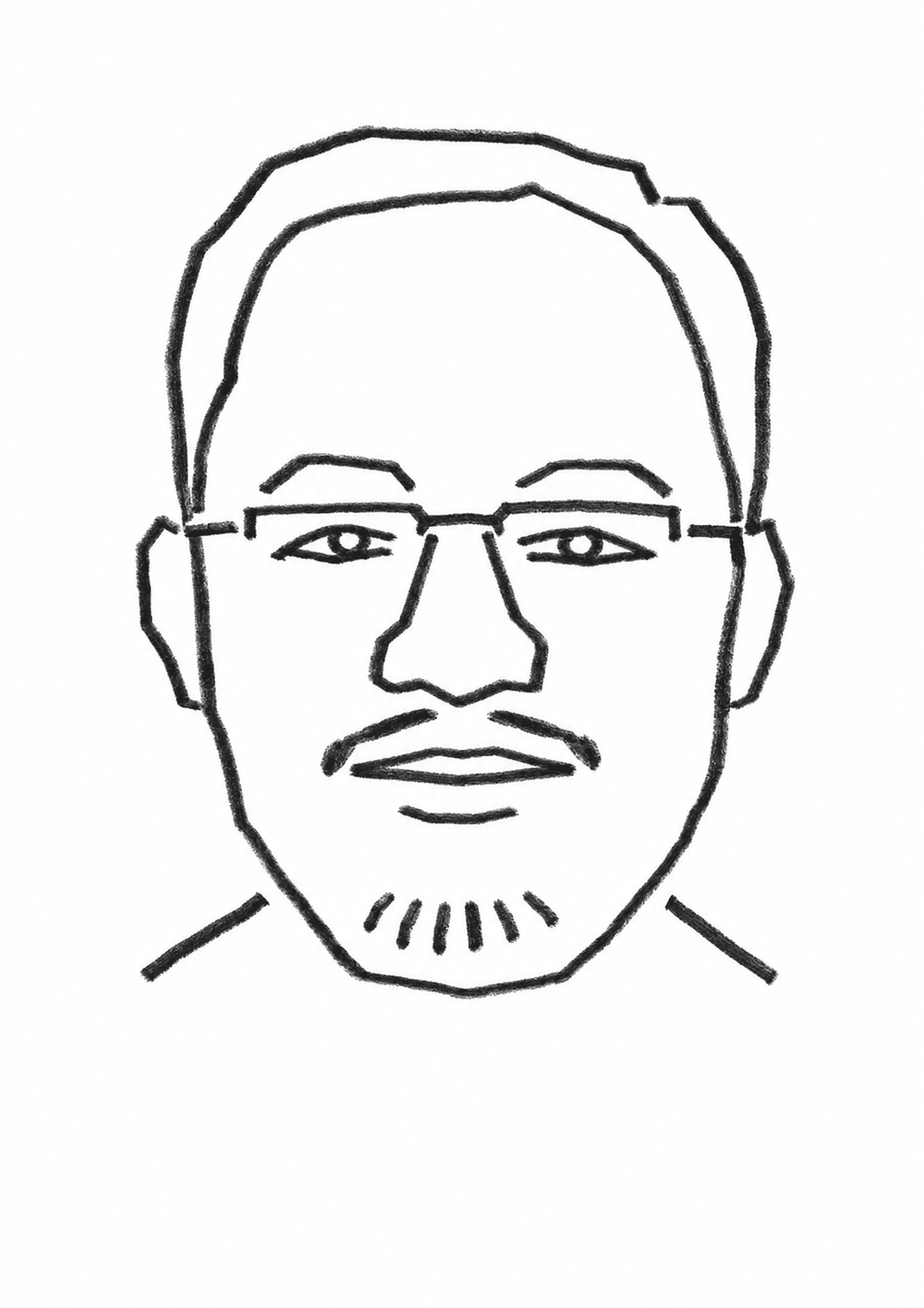 Portrait dessine de Thann Chhim